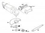 Bosch 3 601 H82 M02 Gws 230 Jh Angle Grinder 230 V / Eu Spare Parts